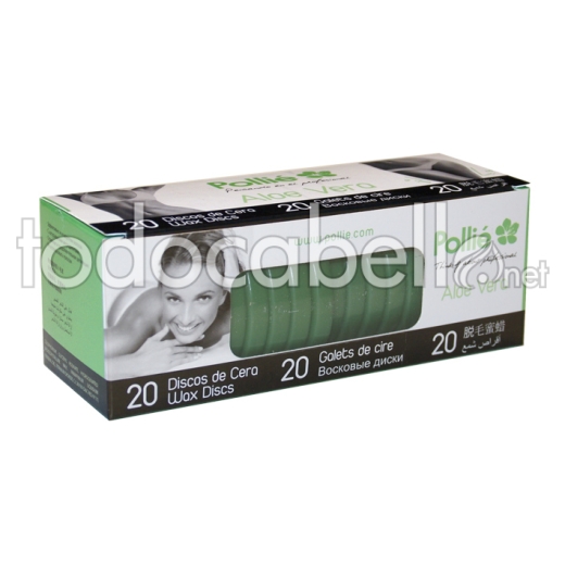 BOITE 20 DISQUES CIRE ALOE VERA