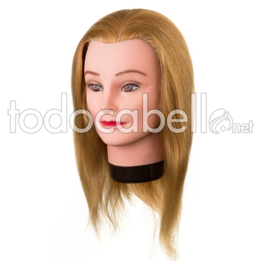 TETE CHEVEUX NATURELS BLONDE 35-40 CM