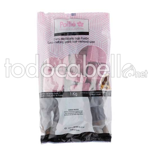 CIRE ROSE EN TABLETTES 1 KG. FUSION RAPIDE