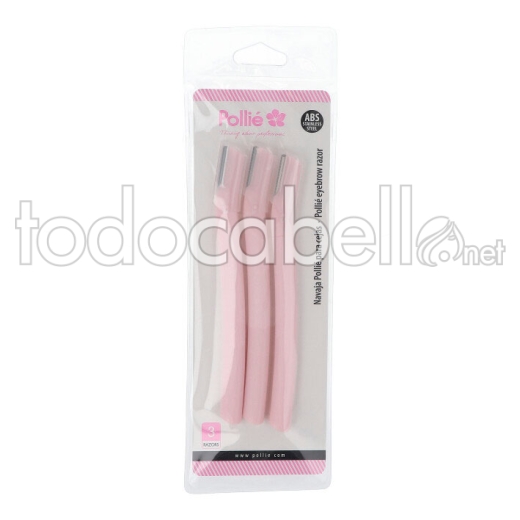 3 RASOIRS CILS POLLIE 13 CM