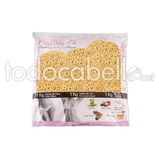 SACHET 1KG. PERLES CIRE MIEL