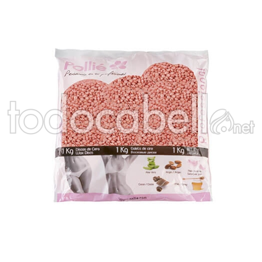 SACHET 1KG. PERLES CIRE ROSE