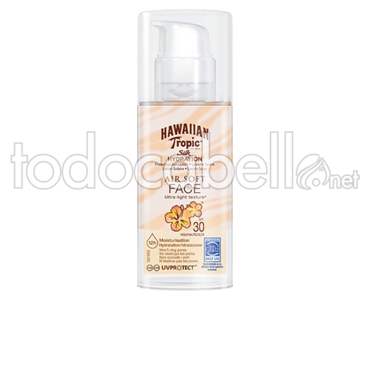 Hawaiian Tropic Silk Air Soft Face Sun Lotion Spf30 50 Ml