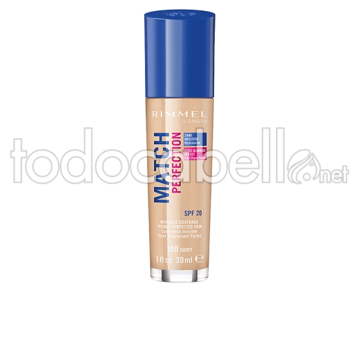 Rimmel London Match Perfection Foundation ref 100-ivory 30 Ml