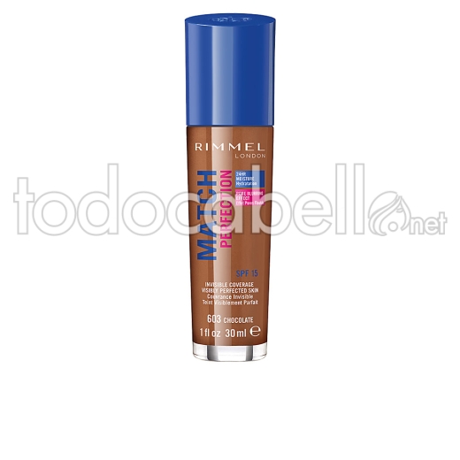 Rimmel London Match Perfection Foundation ref 603-chocolate 30 Ml