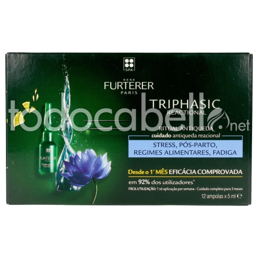 René Furterer Triphasic Tratamiento Trifásico Anticaída 12 Ampollas de 5ml