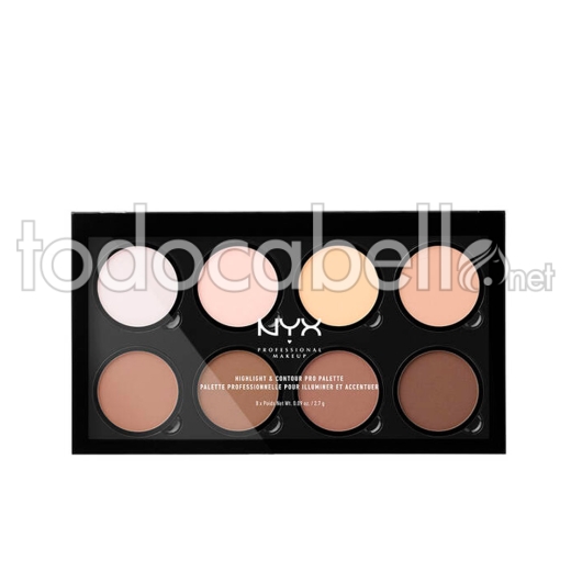 Nyx Highlight & Contour Pro Palette 8x2,7 Gr