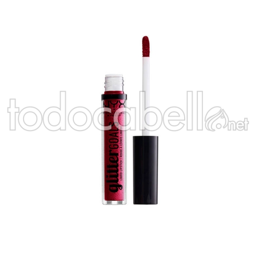 Nyx Glitter Goals Liquid Lipstick ref bloodstone