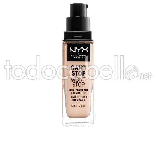 Nyx Can't Stop Won't Stop Full Coverage Foundation ref light Porcel