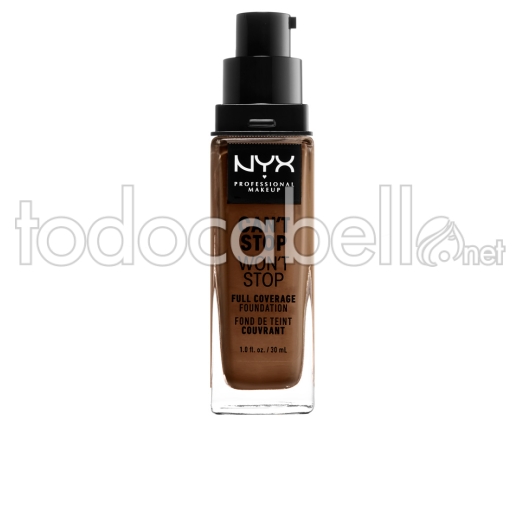 Nyx Can't Stop Won't Stop Full Coverage Foundation ref cocoa 30 Ml