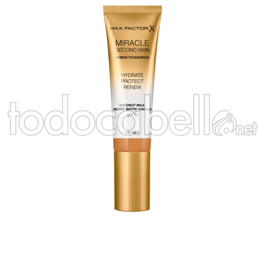 Max Factor Miracle Touch Second Skin Found.spf20 ref 9-tan 30 Ml