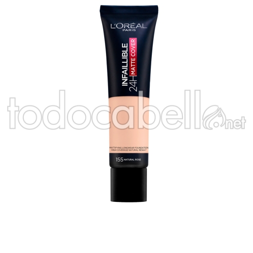 L'oréal Paris Infaillible 24h Matte Cover Foundation ref 155-natural Rose