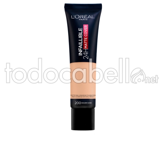 L'oréal Paris Infaillible 24h Matte Cover Foundation ref 200-golden Sand