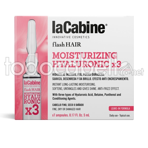 La Cabine Flash Hair Hidratante Hyalurónico 7 X 5ml               