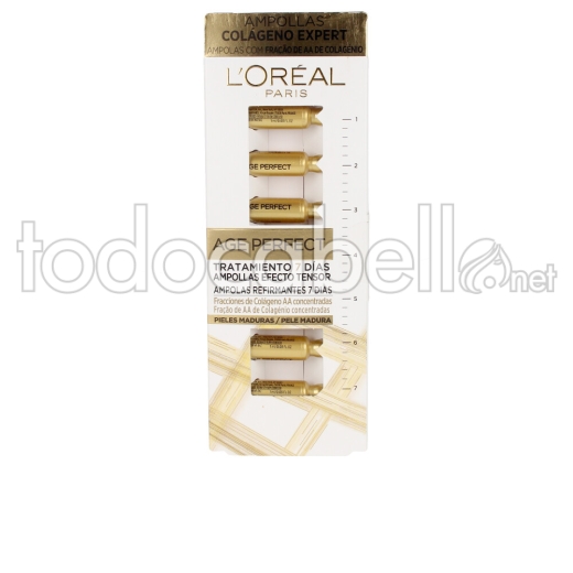 L'oréal Paris Age Perfect Tratamiento 7 Días Ampollas Efecto Tensor X 7 Ud