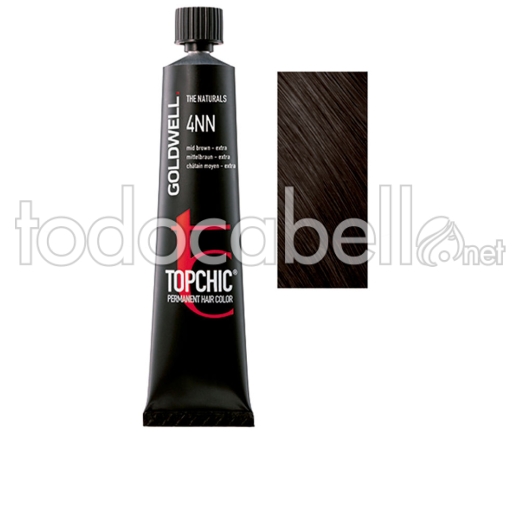 Goldwell Topchic Permanent Hair Color #4nn 60 Ml