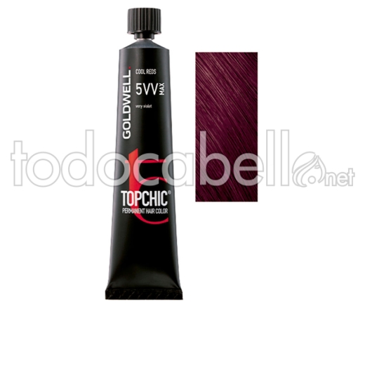 Goldwell Topchic Permanent Hair Color #5vv 60 Ml