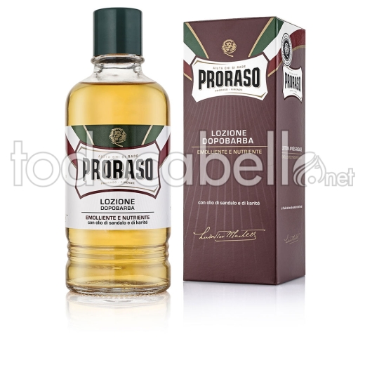 Proraso Profesional After Shave Loción Con Alcohol Sándalo-karite 400 Ml