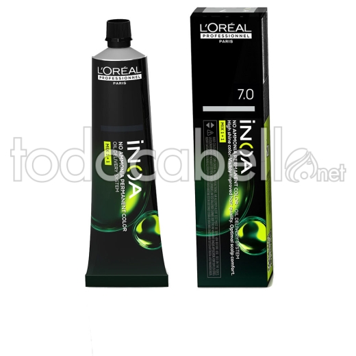 L'Oreal Tinte INOA 7.0 Rubio 60g SIN AMONIACO