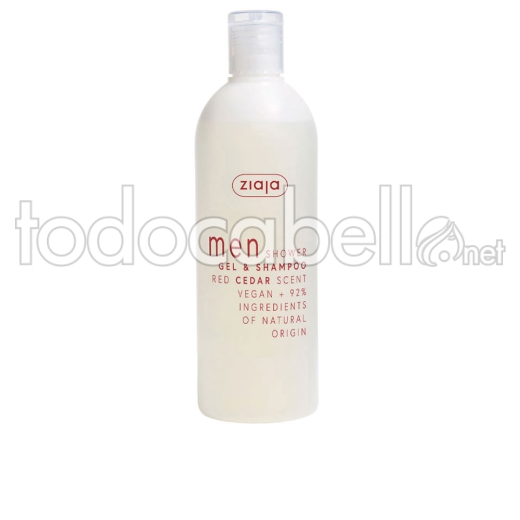 Ziaja Men Gel De Ducha Y Champú Red Cedar 400 Ml