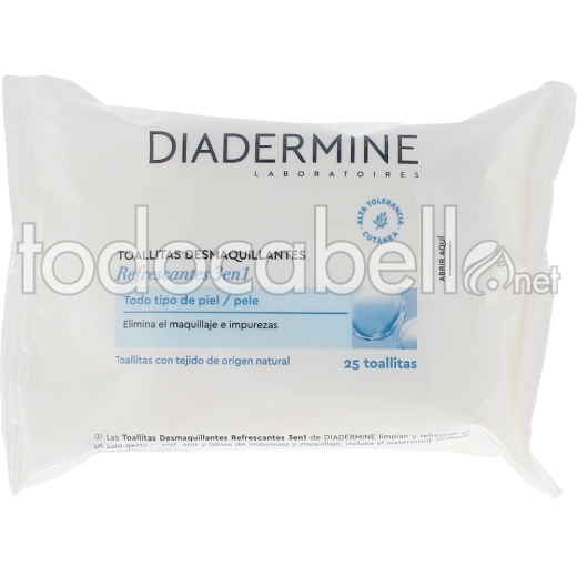 Diadermine Toallitas Desmaquillantes Refrescantes Piel Normal-mixta 25 U