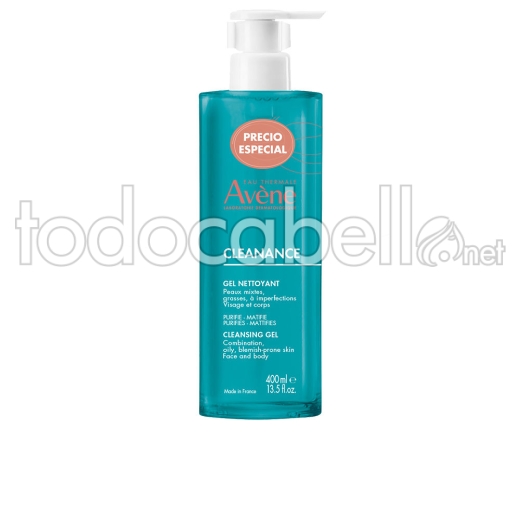 Avene Cleanance Gel Limpiador 400 Ml