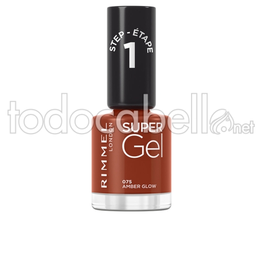 Rimmel London Super Gel Esmalte De Uñas #075-amber Glow 12 Ml