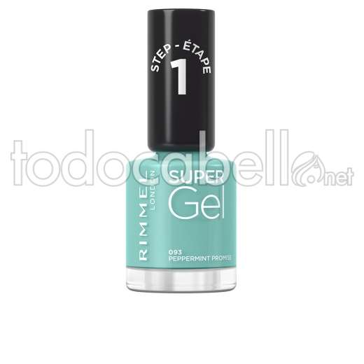 Rimmel London Super Gel Esmalte De Uñas #093-peppermint Promise 12 Ml