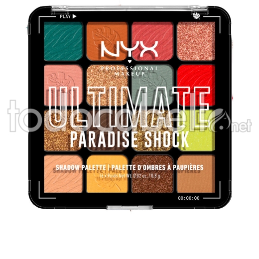 Nyx Professional Make Up Ultimate Paradise Shock Paleta De Sombras 16 X 0,8 Gr