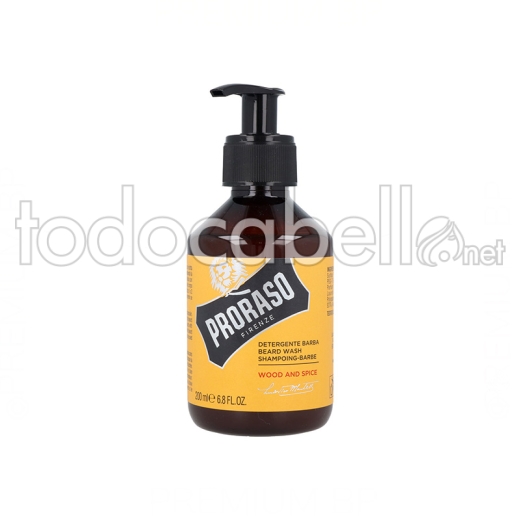 Proraso Wood & Spice Beard Wash-champu Barba 200ml