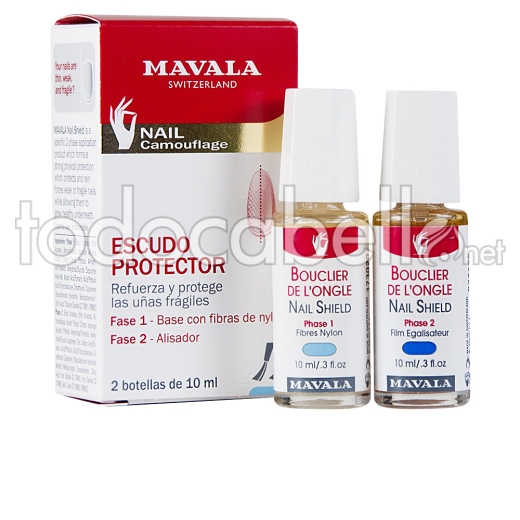 Mavala Escudo Protector Fortalecedor Uñas Lote 2 Pz