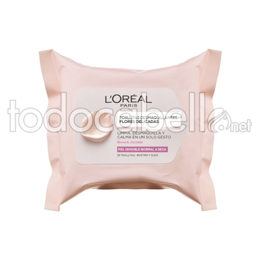 L'oréal Paris Flores Delicadas Toallitas Desmaquilladoras Piel Sensible