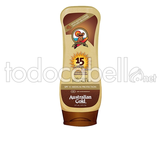 Australian Gold Sunscreen Spf15 Lotion With Bronzer 237 Ml