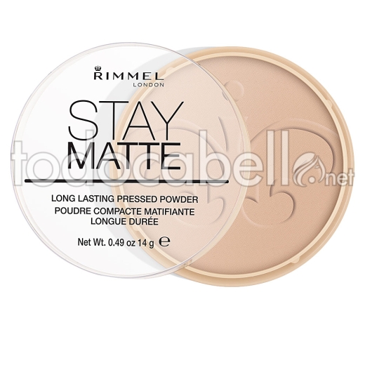 Rimmel London Stay Matte Pressed Powder ref 005-silky Beige 14 Gr