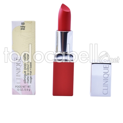 Clinique Pop Matte Lip Color + Primer ref 03-ruby Pop 3,9 Gr