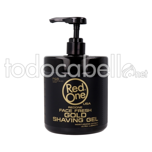 Red One Men Shaving Transparente Gold Gel 1000 Ml