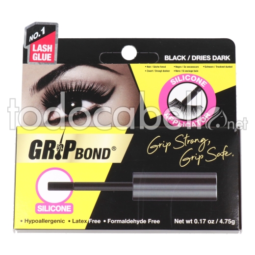 Ebin New York Grip Bond Eyelash Adhesive 5g Black Bottle 75 Gr