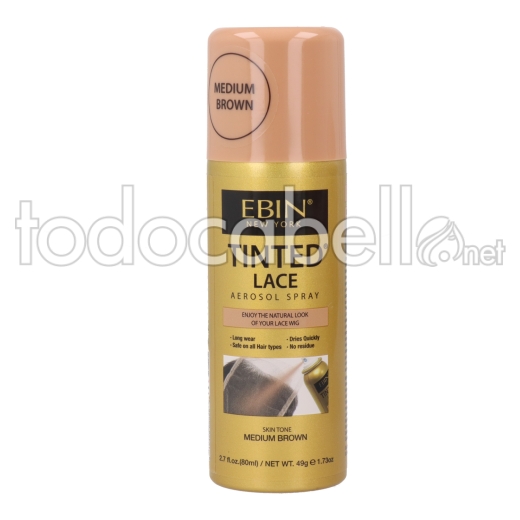 Ebin New York Tinted Lace Medium Brown Spray 80 Ml