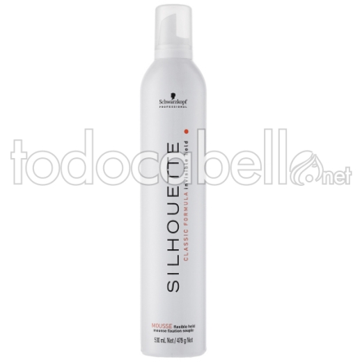 Schwarzkopf Silhouette Mousse pure.  Mousse souple de fixation 500ml.