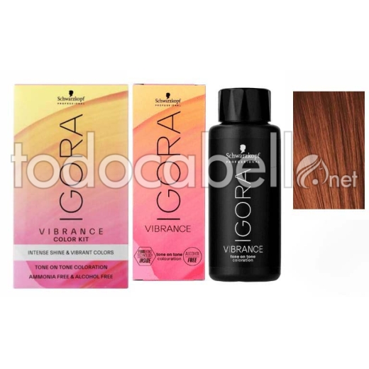 Schwarzkopf Demi-Permanent Dye Igora Vibrance 5-7 cuivre brun clair 60ml