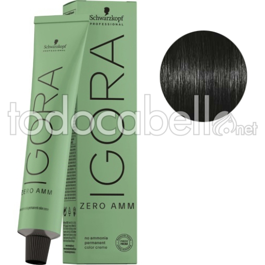 Schwarzkopf Igora ZERO AMM Colorant sans ammoniaque 1-0 60ml