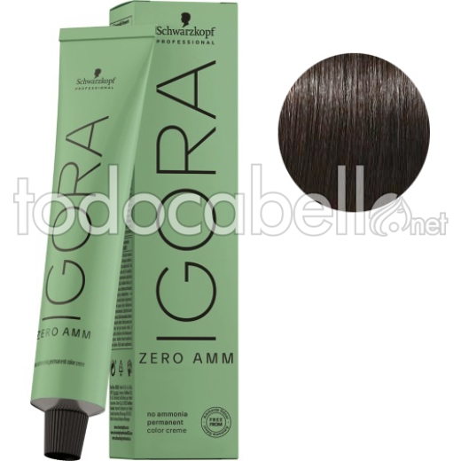 Schwarzkopf Igora ZERO AMM Colorant sans ammoniaque 4-13  60ml