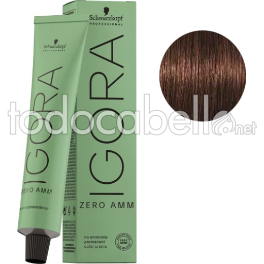 Schwarzkopf Igora ZERO AMM Colorant sans ammoniaque 4-6  60ml