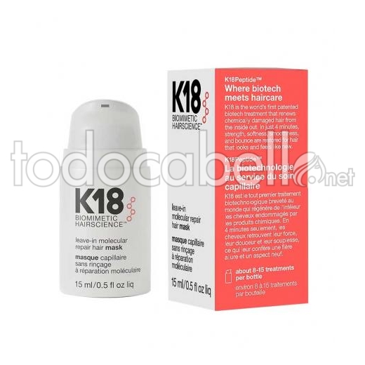 K18 Leave-in Mascarilla De Reparación 15 Ml