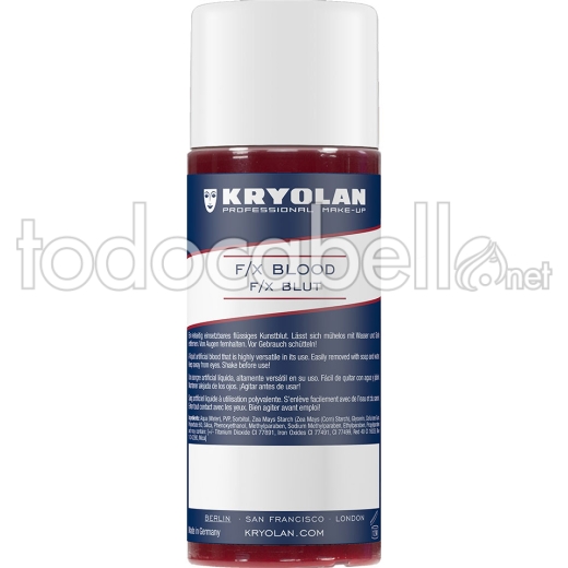 Sang Kryolan Light liquide 100ml.  Caractérisation de maquillage