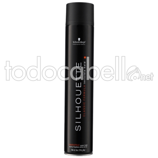 Schwarzkopf Silhouette Hairspray pure.  Extra Strong Tenir Hair Spray 750 ml.