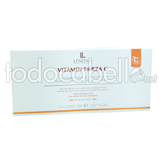 Lendan Traitement Réparateur Intensif Vitamine C 12x2ml