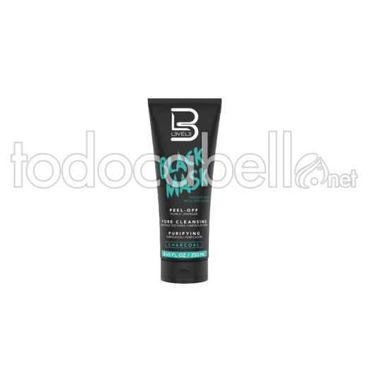 L3v3L Mascarilla facial Negra Carbón Vegetal 250ml