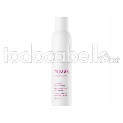 Mjuuk Naked Sense Hairspray Super Fuerte sin Fragancia 250ml