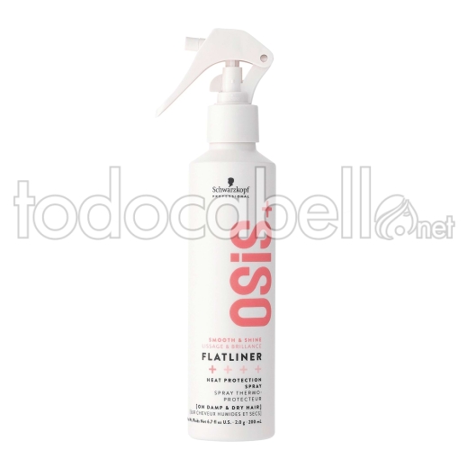 Schwarzkopf NEW Osis + Flatliner Sérum redressage 200ml Plaque spéciale.